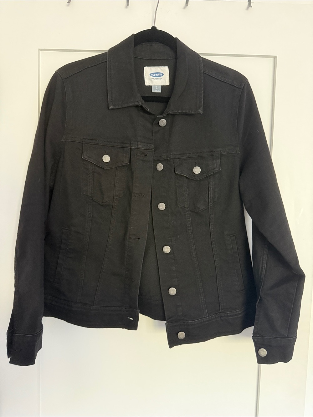 Old Navy Black Denim Jean Jacket